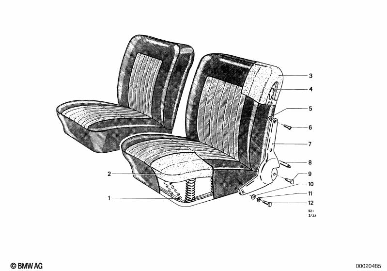 Сиденье Пд детали привода сиденья