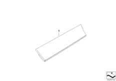 Крышка перчат.ящика Individual кожа Вх