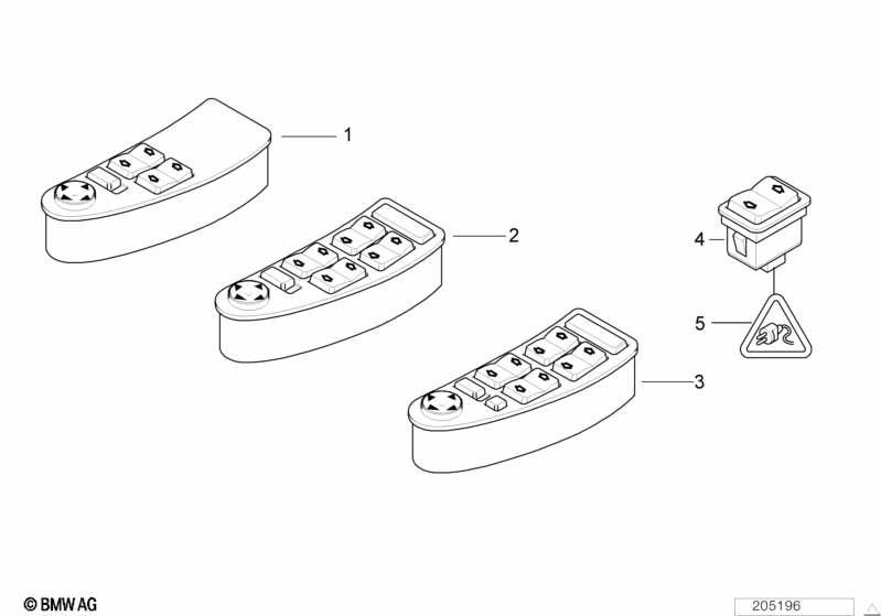 Выключатель cтеклоподъемника