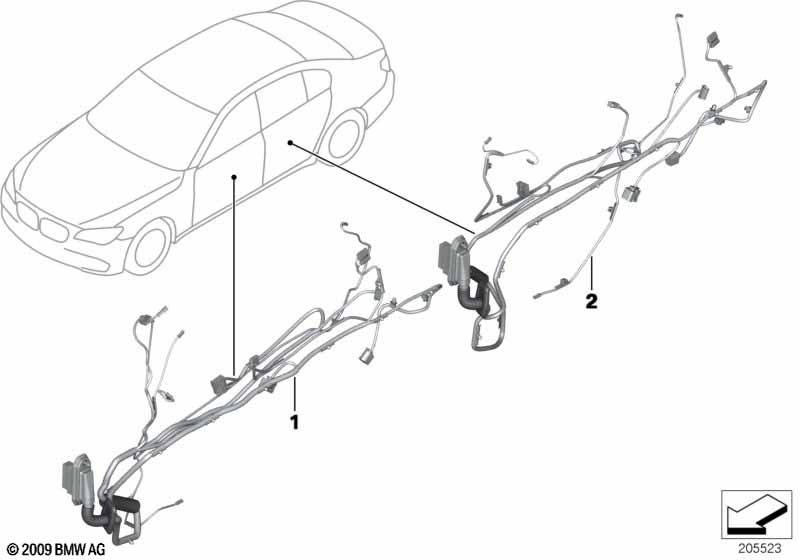 Жгуты проводов двери
