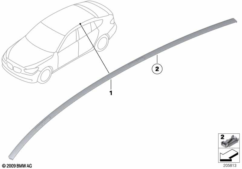 Декоративная планка крыши/леер