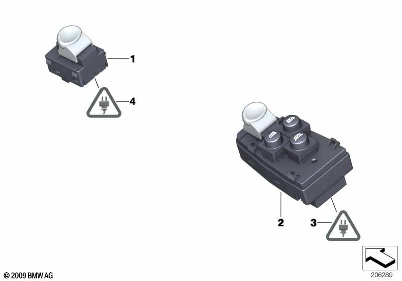 Выключатель cтеклоподъемника