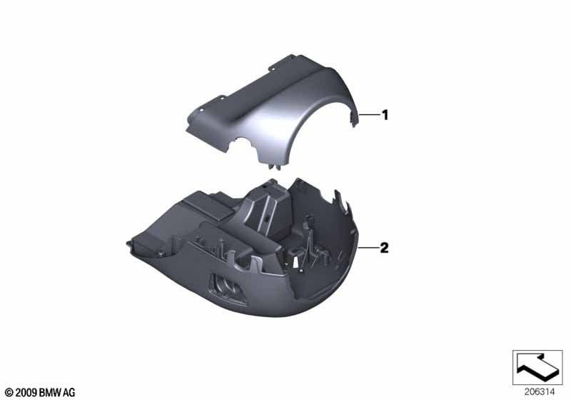 Облицовка рулевой колонки