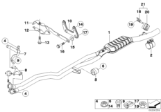 Передний дополнительный глушитель