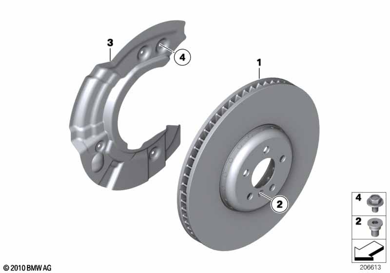 F03 передний тормозной диск 410х36 мм левый