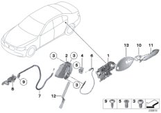 Система замков задней двери