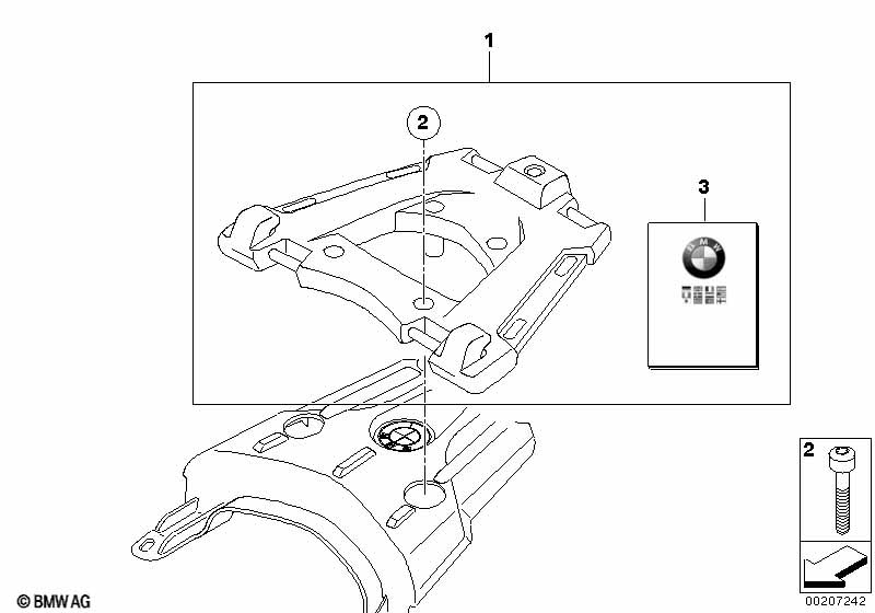 К-т регулируемого кронштейна верх.конт.