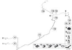 Трубопровод тормозного привода Зд