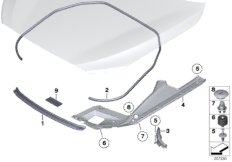 Уплотнители капота