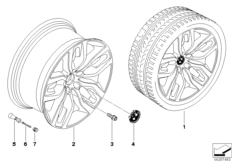 Л/с диск BMW c Y-обр.спицами диз.337