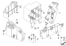 Кронштейн ЭБУ и модулей кузова