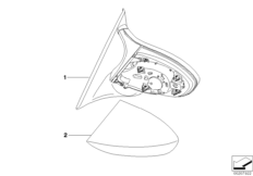 Наружное зеркало Individual M, KA 335