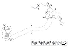 Трубопровод тормозного привода Зд
