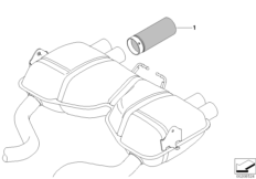 Насадка на выпускную трубу Individual