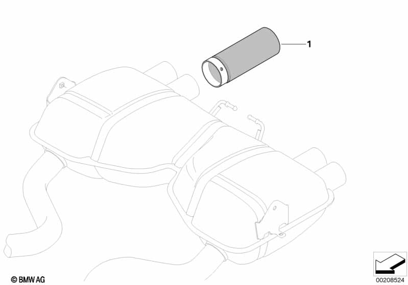 Насадка на выпускную трубу Individual