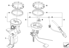Топливный насос/датчик уровня наполнения