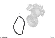 Ременный привод насоса ОЖ