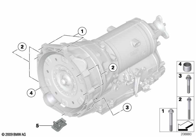 Крепление коробки передач