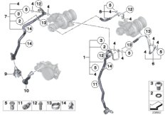 Система охлаждения турбонагнетателя