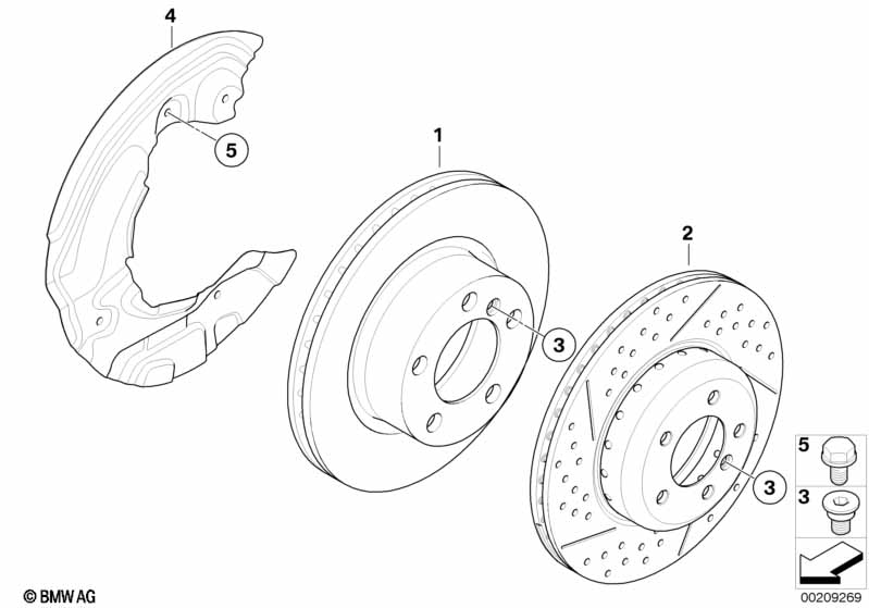 Тормозной диск вентилируемый  E81 E87 E87 LCI