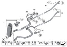 Теплообменник/трубопровод радиатора КПП