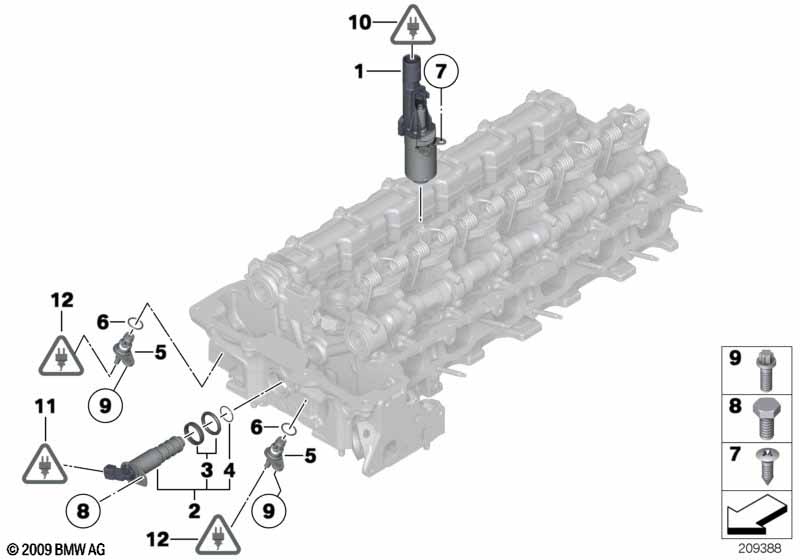 Головка бл.цил. - дополнит.эл.элементы