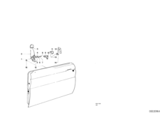 Дверь Пд, петли/ограничитель двери