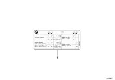 Шильдик "Reifendruck"