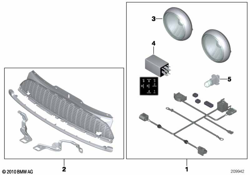 Комплект дооснащения фарой