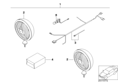 Компл.дооснащения фары дальнего света