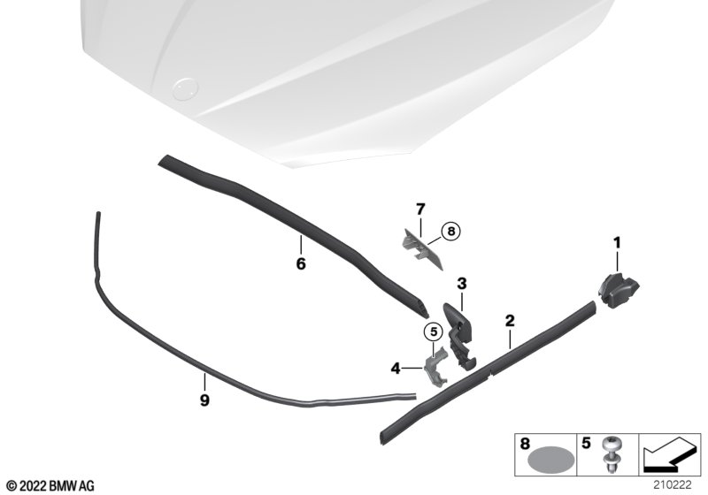 Уплотнители капота