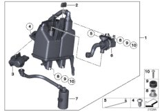 Фильтр с акт.углем/вентил.с.подачи топл.