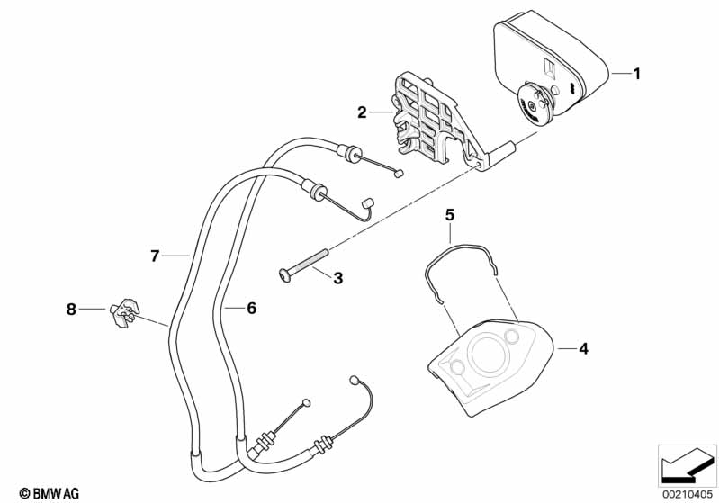 Исполн.узел заслонки глушителя