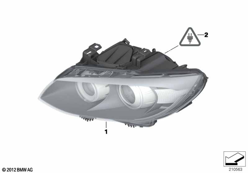 E92 фара биксенон П-ориг.