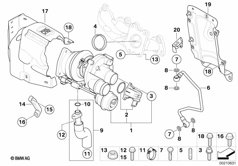 Турбонагнетатель со смазкой
