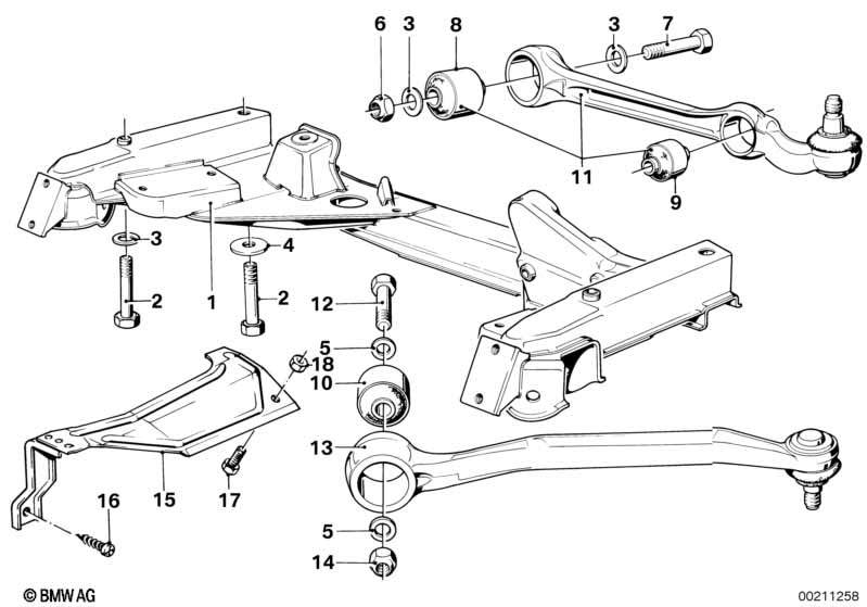 Балка переднего моста/поперечный рычаг