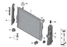 Элементы крепл.радиатора водян.охлажд.