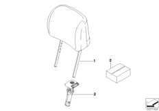 Сиденье Пд, подголовник спорт.сиденья