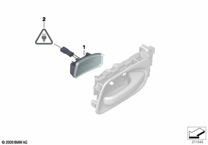 Подсветка ручки двери