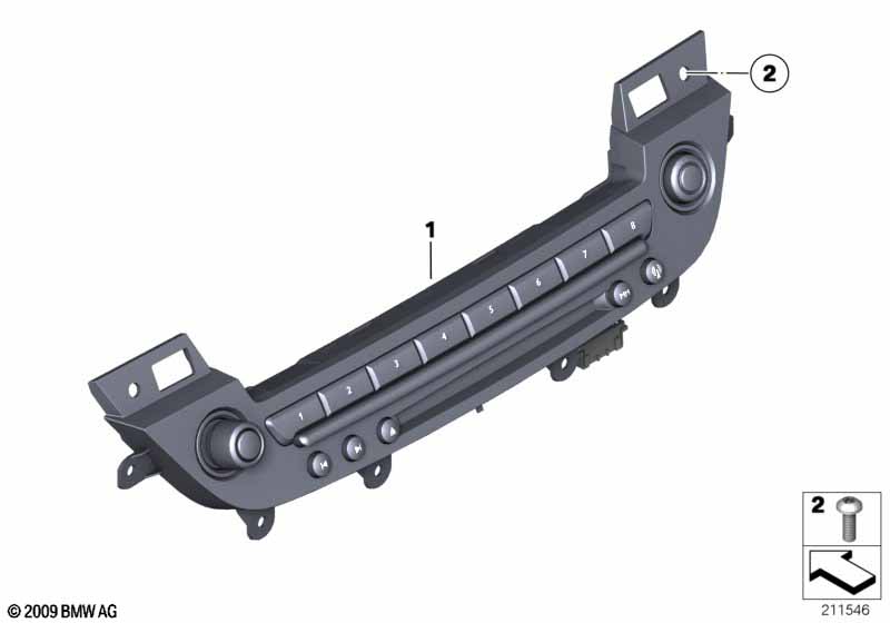 Панель управления аудиосистемой