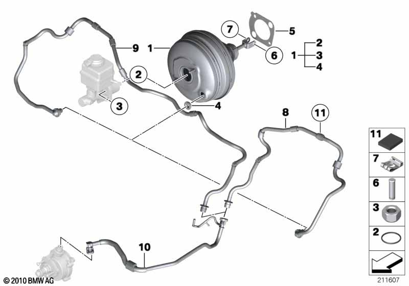 F10 усилитель тормозов