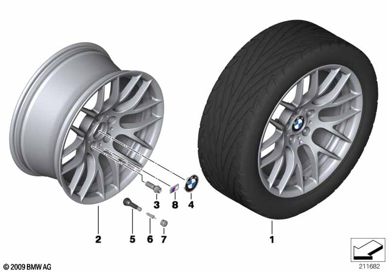 36112284055 Колесный диск 9Jx19 ET:31 дизайн 359M BMW