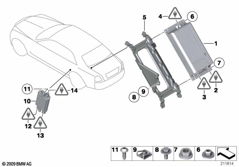 Детали SA 6FL в багажнике
