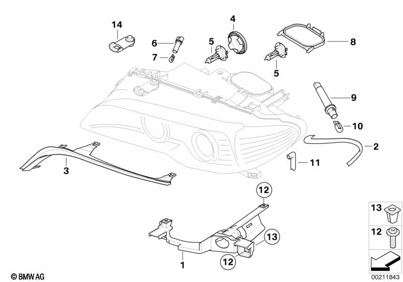 Детали фары