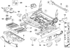 Сиденье Пд направ.сиден.с мех.прив./дет.