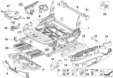 Сиденье Пд направл.сиден.с э/прив./дет.