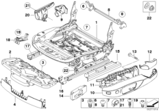Сиденье Пд направл.сиден.с э/прив./дет.