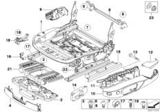 Сиденье Пд направл.сиден.с э/прив./дет.