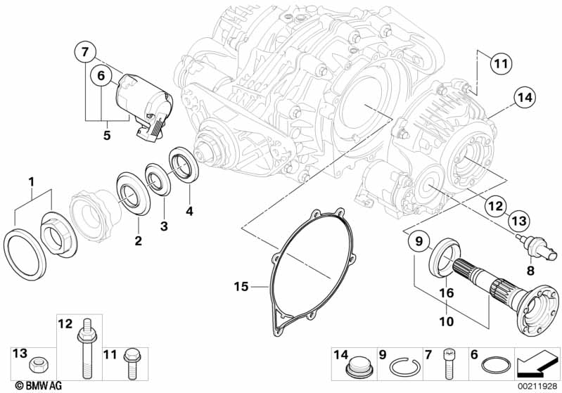 детали редуктора заднего моста