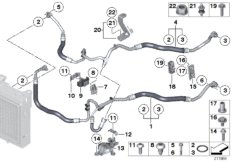 Трубопровод радиатора охл.масла в двиг.